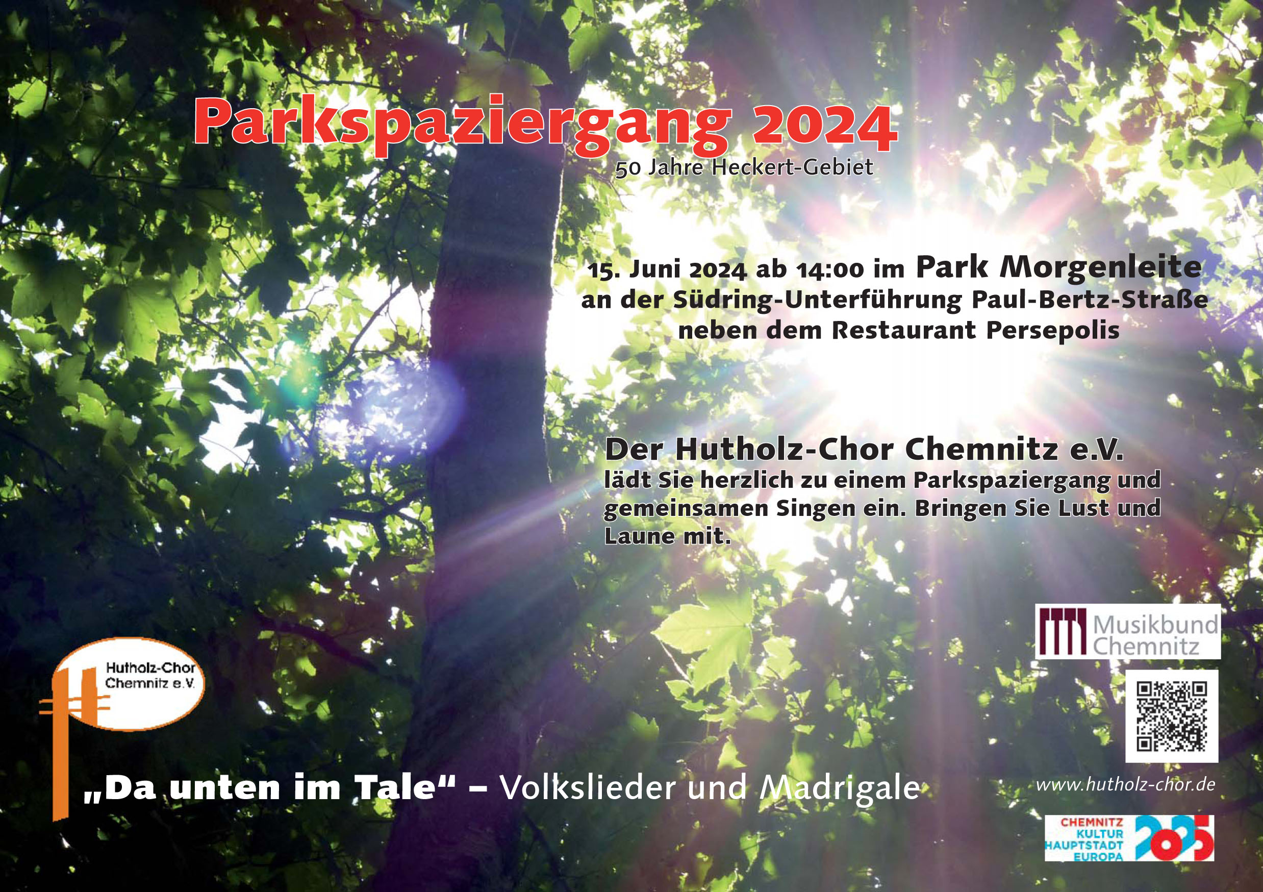 2024 - Veranstaltungsplakat Parkspaziergang